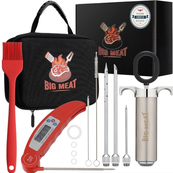 Big Meat Injector BBQ Set Tools with Case Brand New - Picture 1 of 5
